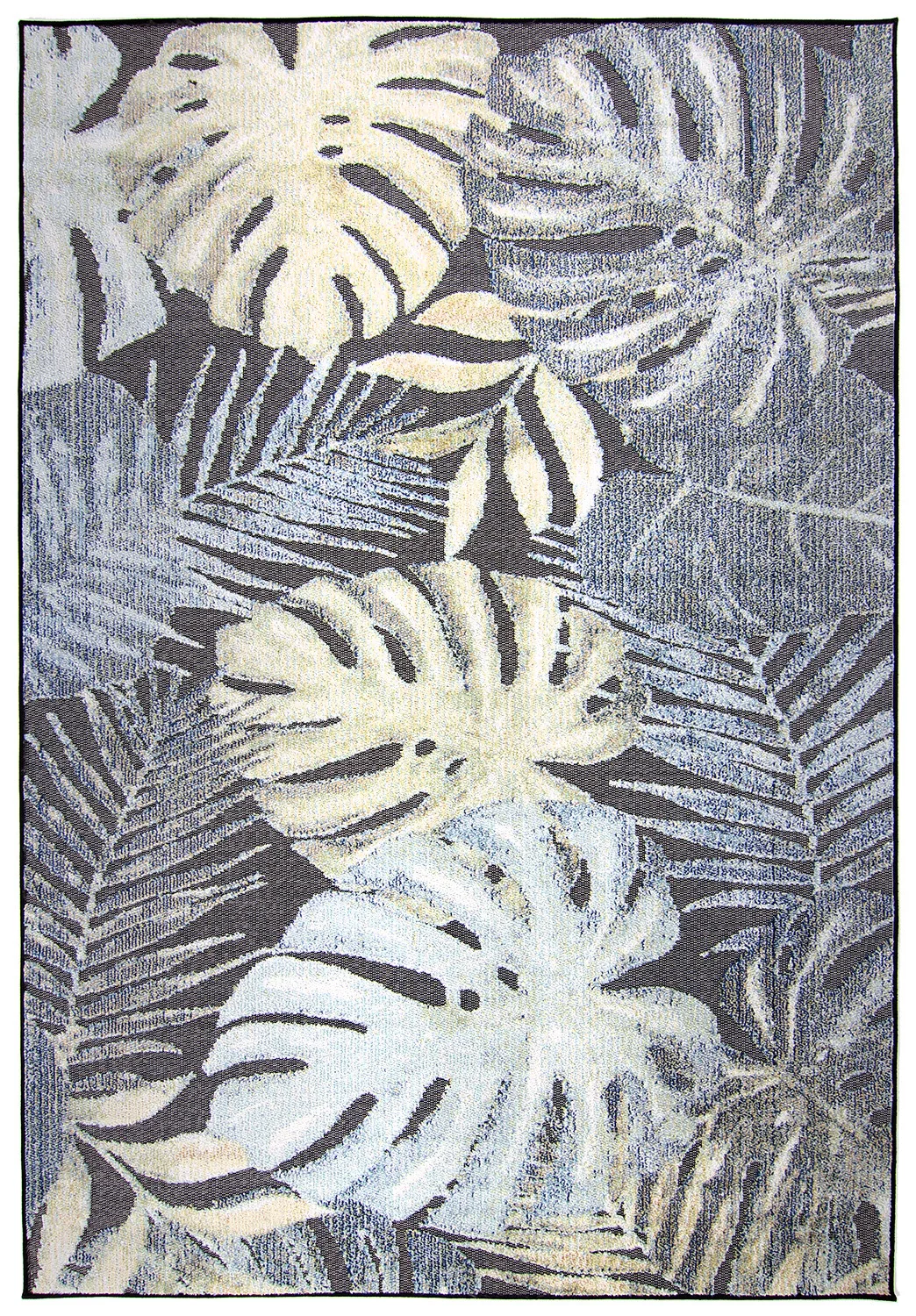 Innendørs/Utendørs tepper - Maui (svart/multi) (Størrelse: 120 x 200 cm)