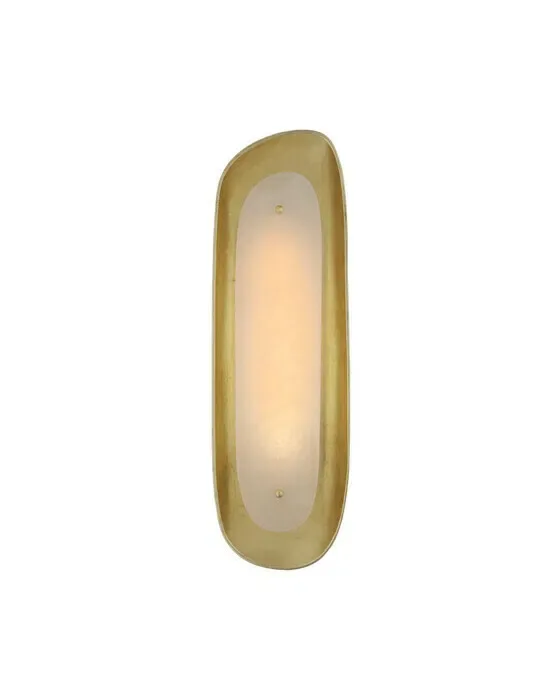 Samos Tall Sculpted Sconce Gild