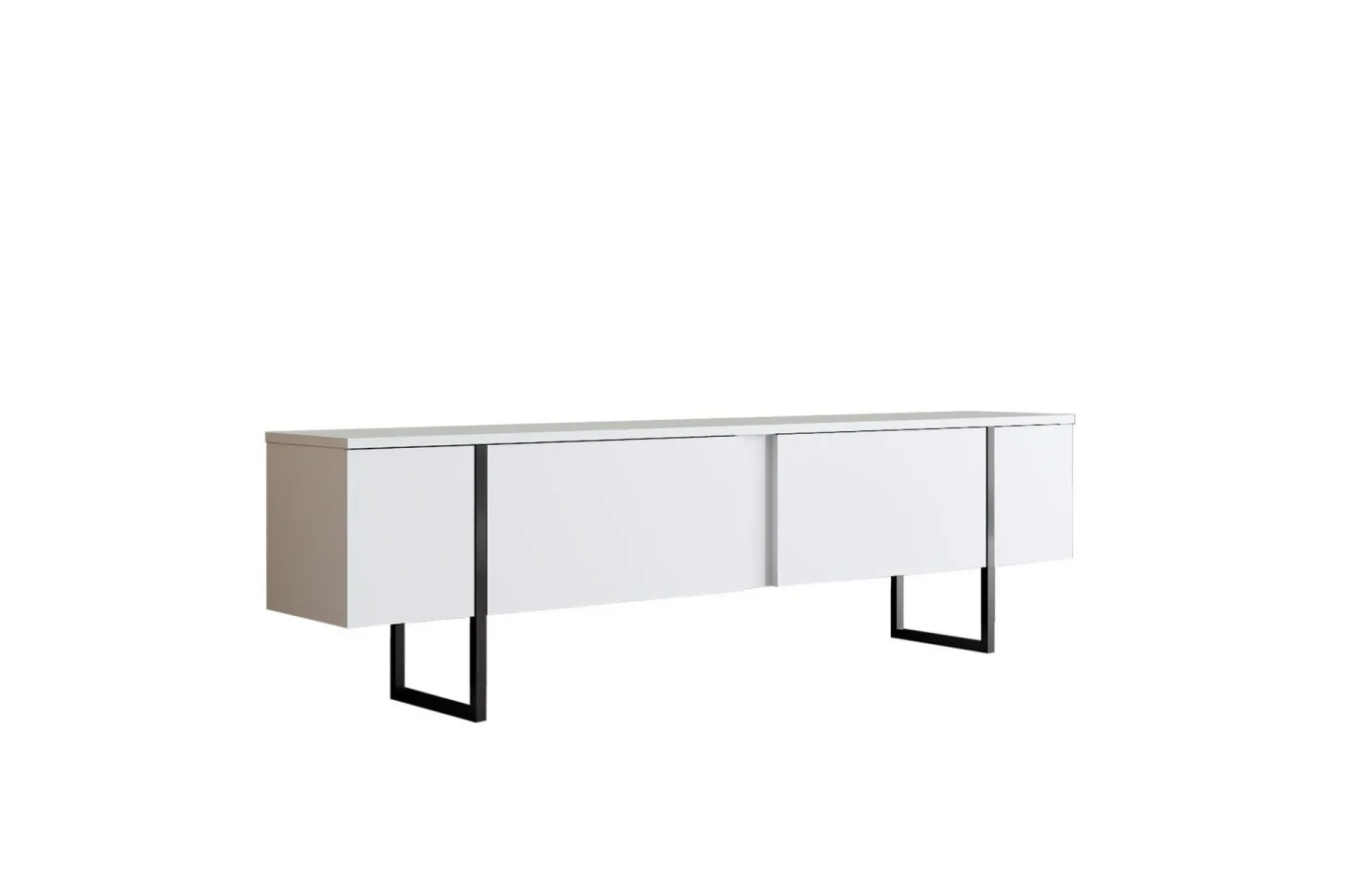 Luxe Tv-bänk 180x50 cm Vit/Svart - Hanah Home