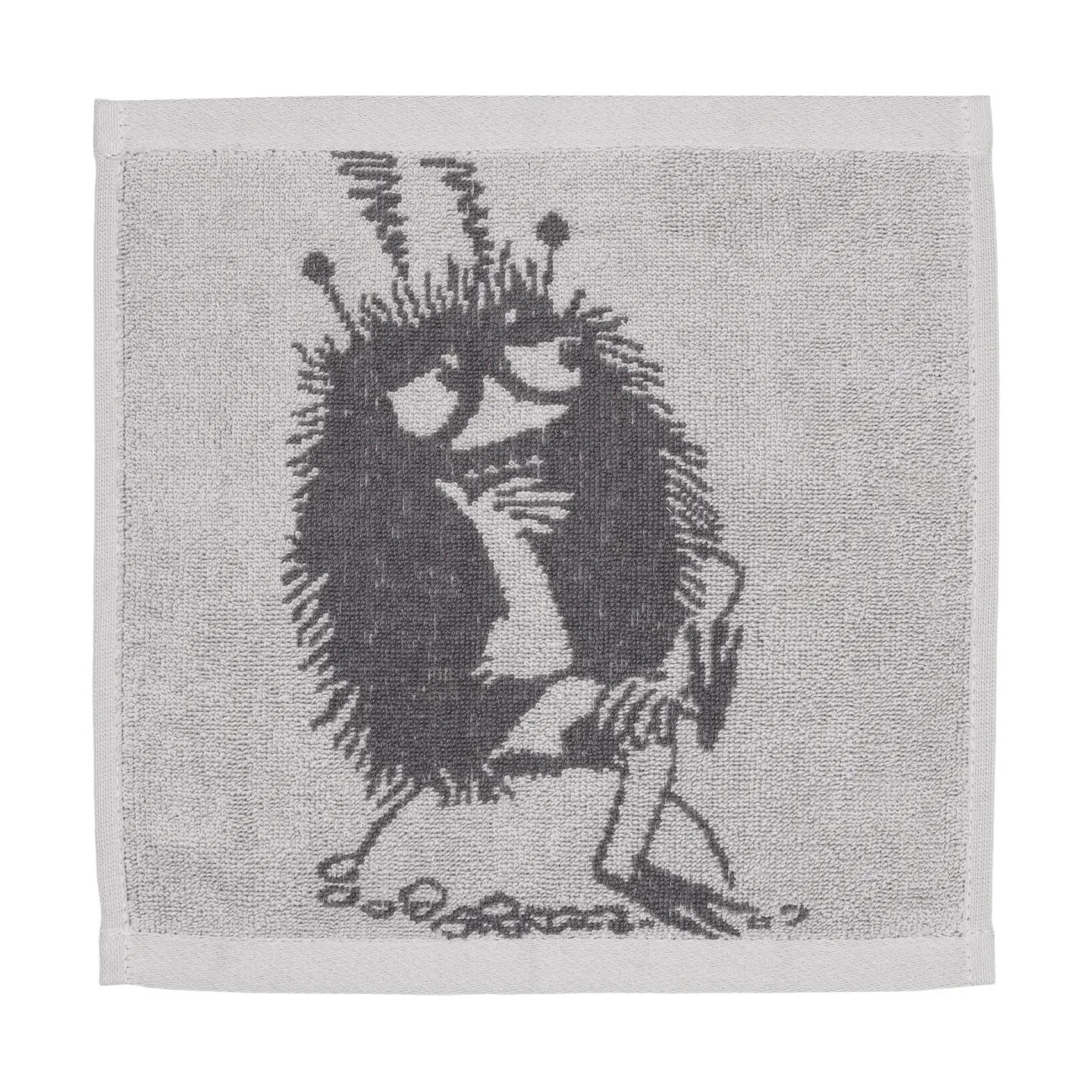Moomin Arabia Mumin Handtuch 25x25 cm Stinky, Grau