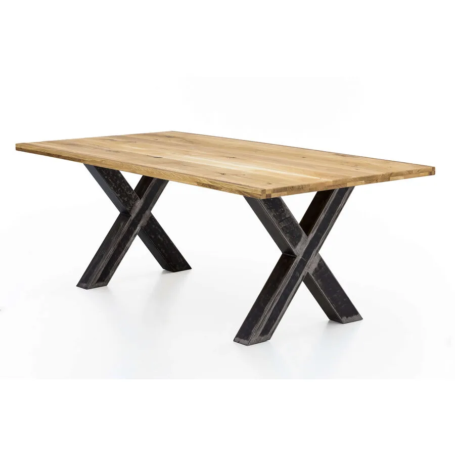 Esstisch Ralf natur Wildeiche Massivholz B 200 T 100 cm