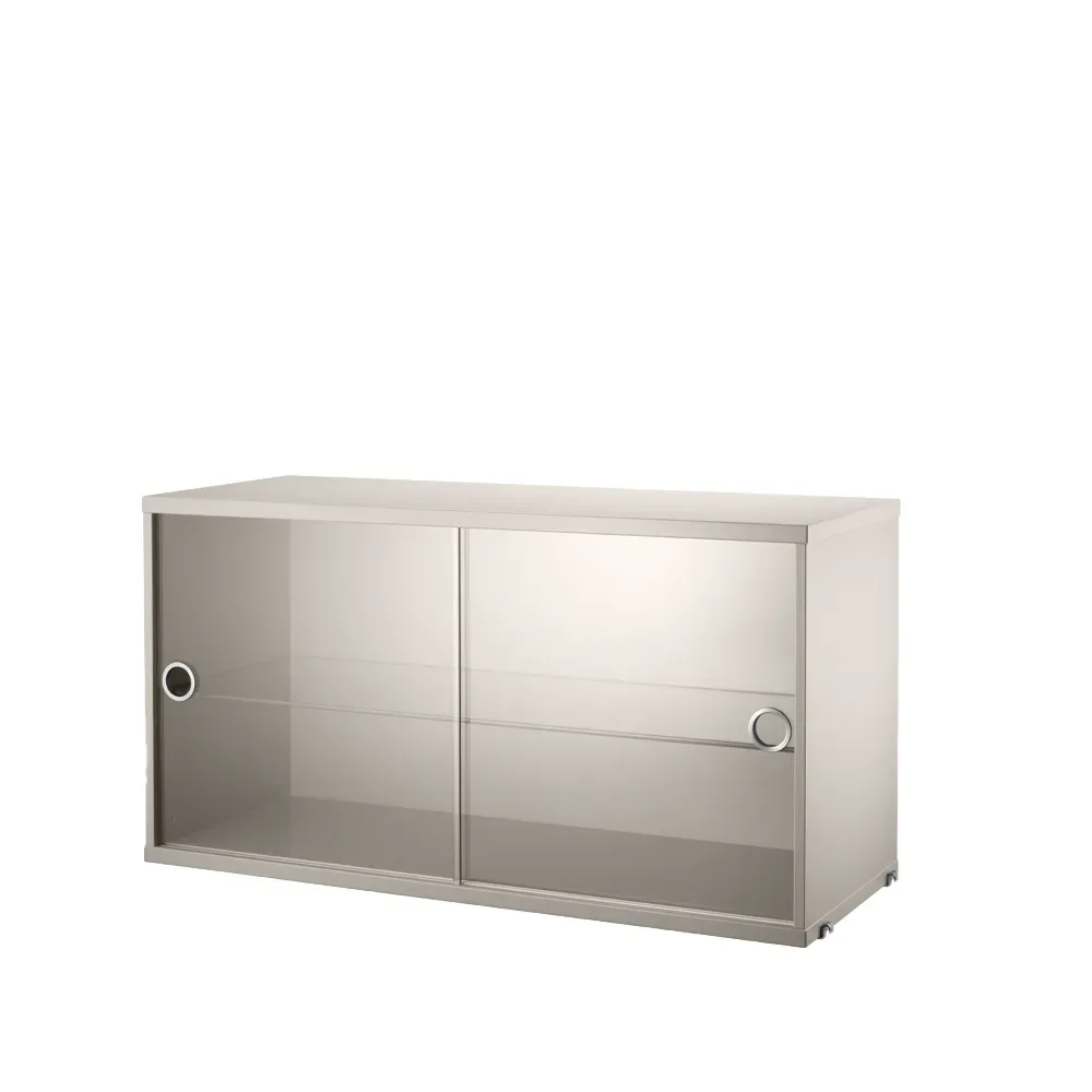 String String Vitrinenschrank Beige, 78x30 cm