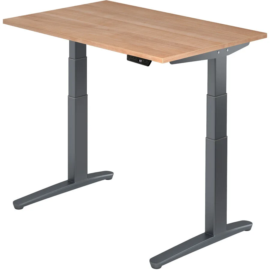 Schreibtisch Office Nussbaum Dekor Holzwerkstoff B 120 T 80 cm
