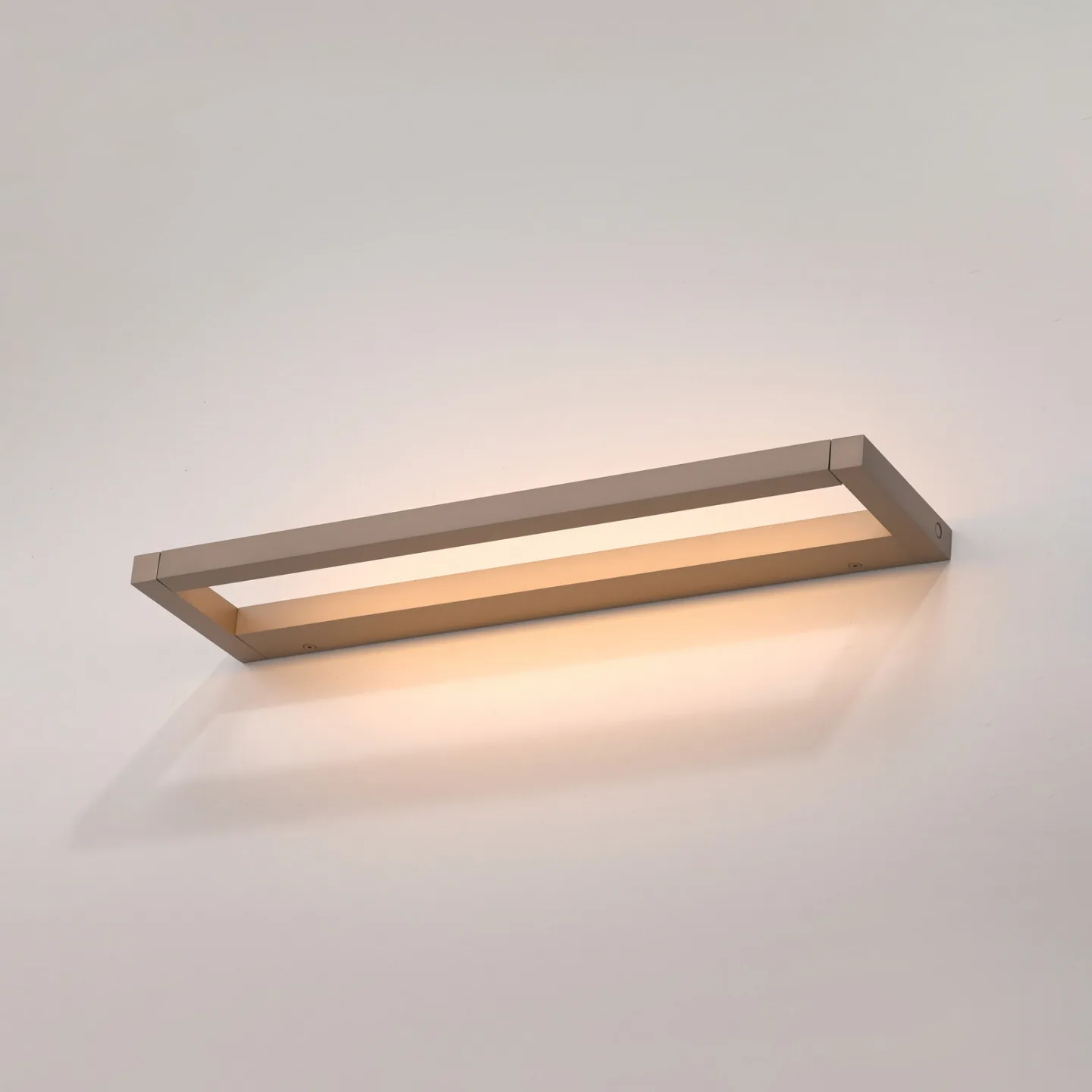 Puro LED-væglampe, bronze, bredde 50 cm, aluminium, dæmpbar – PURE - Stue - Moderne - Kantet