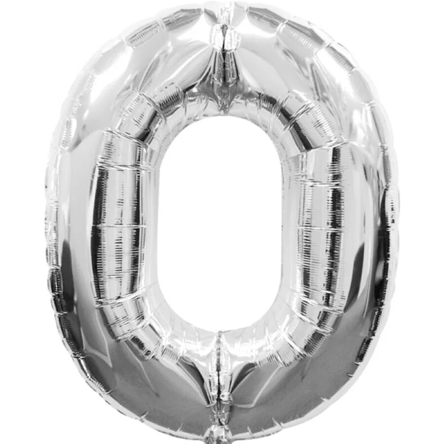 Luftballons Office silber Folie H 86 cm 1 Stk