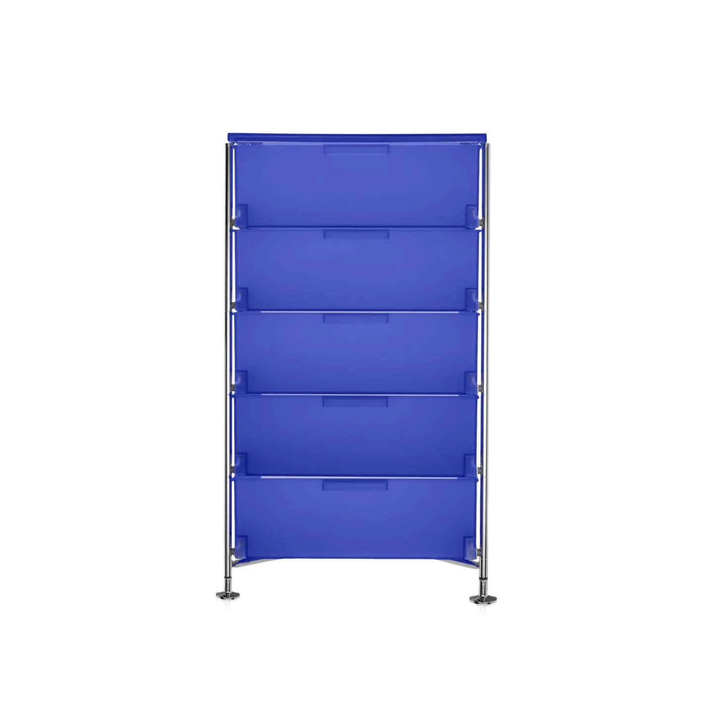 Kartell - Mobil System 2035, Cobalt, 5 Containers, Feet - Hurtsar - Antonio Citterio - Blå - Metall/Plast