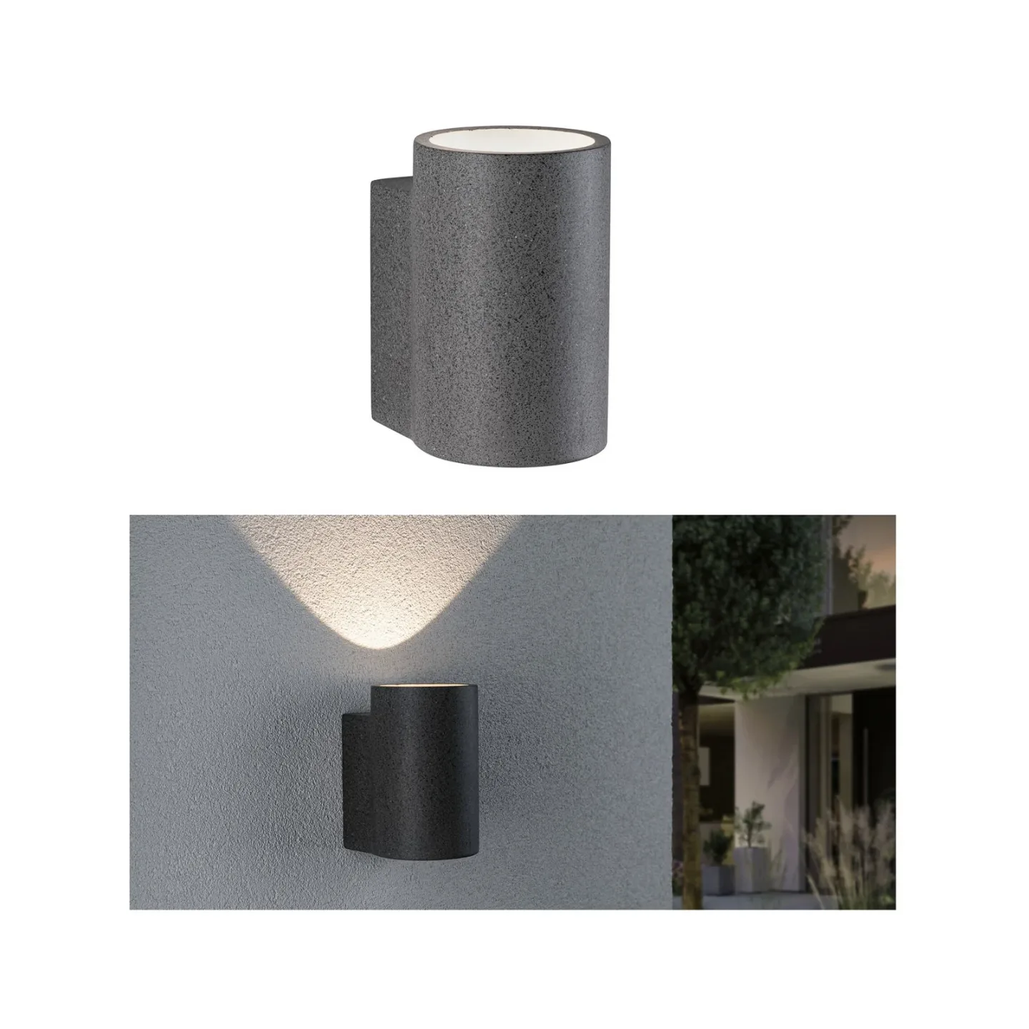 Concrea Außen Wandleuchte Sandstone - Paulmann - Modern - Beton - Einflammig