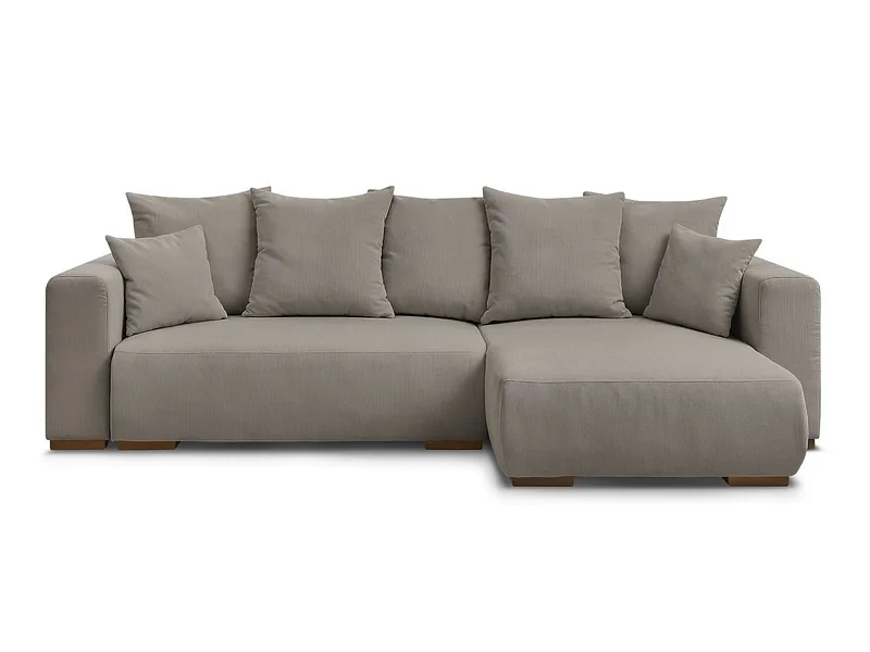 Ecksofa BOBOCHIC SIDONIE Cord-Stoff taupe