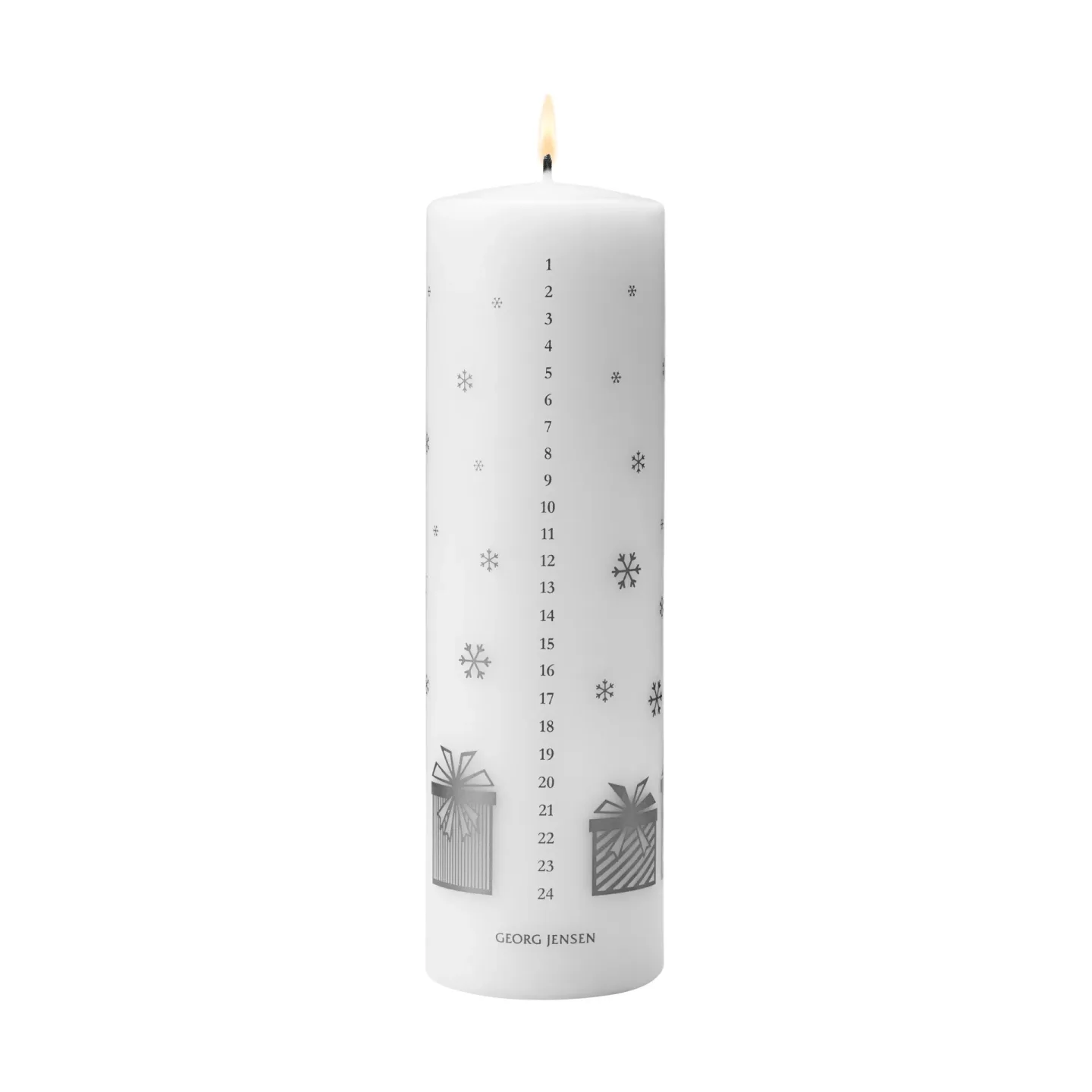 Georg Jensen 2025 års kalenderljus Vit-silver