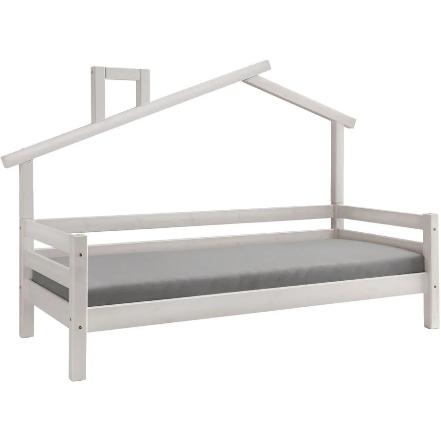 Kinderbett Iris weiss Kiefer 90 x 200 cm