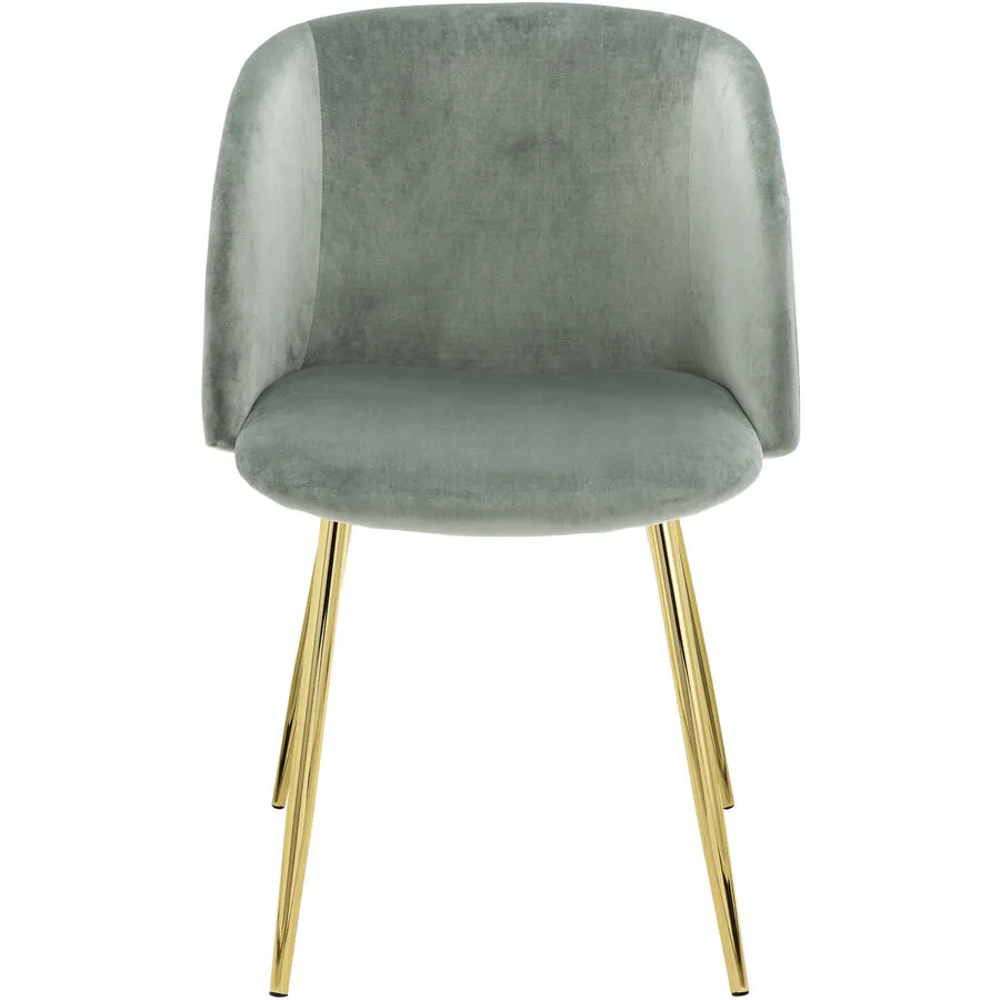 Schalenstuhl Yves Grün Polyester 55 cm