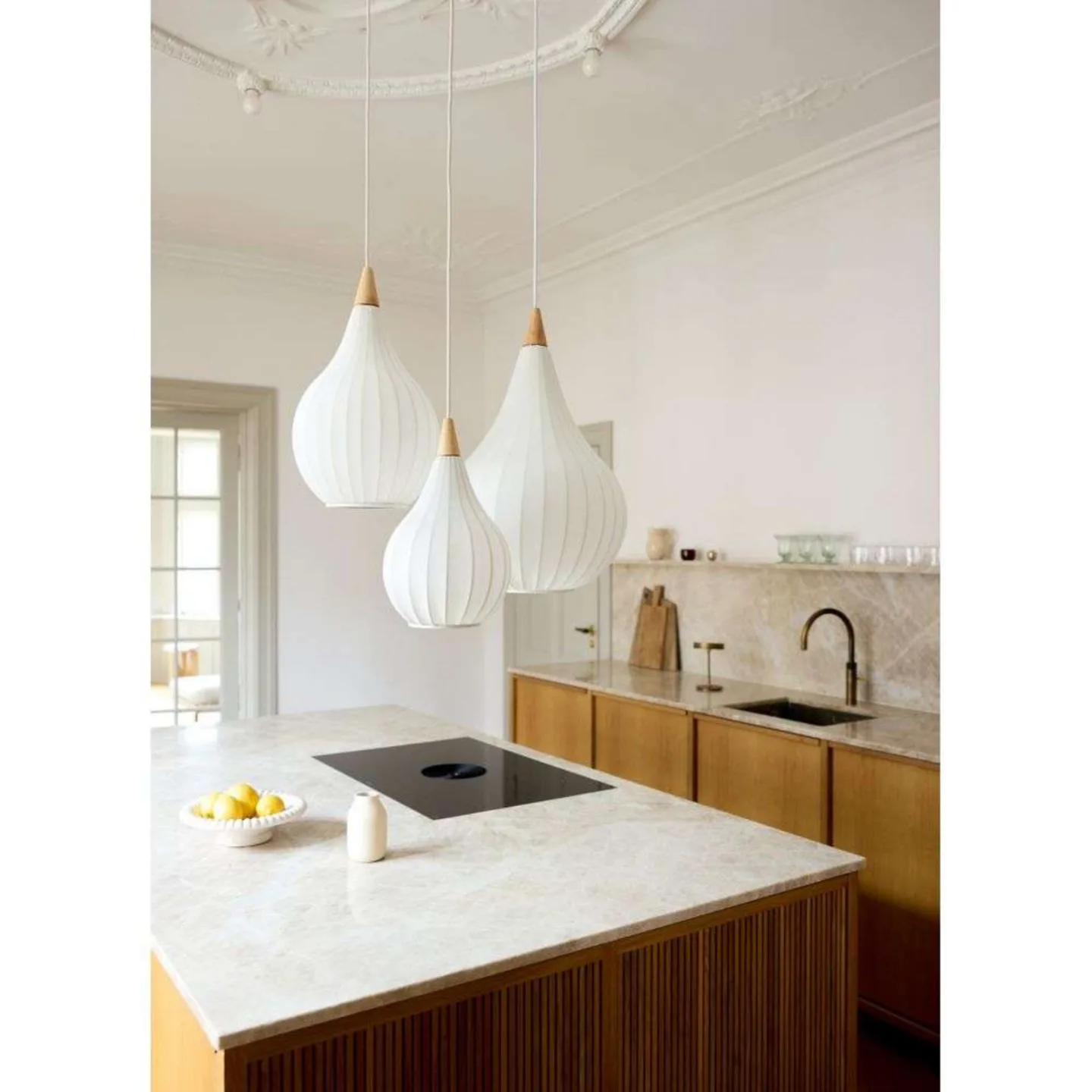 Drops Taklampa Ø30 White - Halo Design - Vardagsrum - Tyg / textil