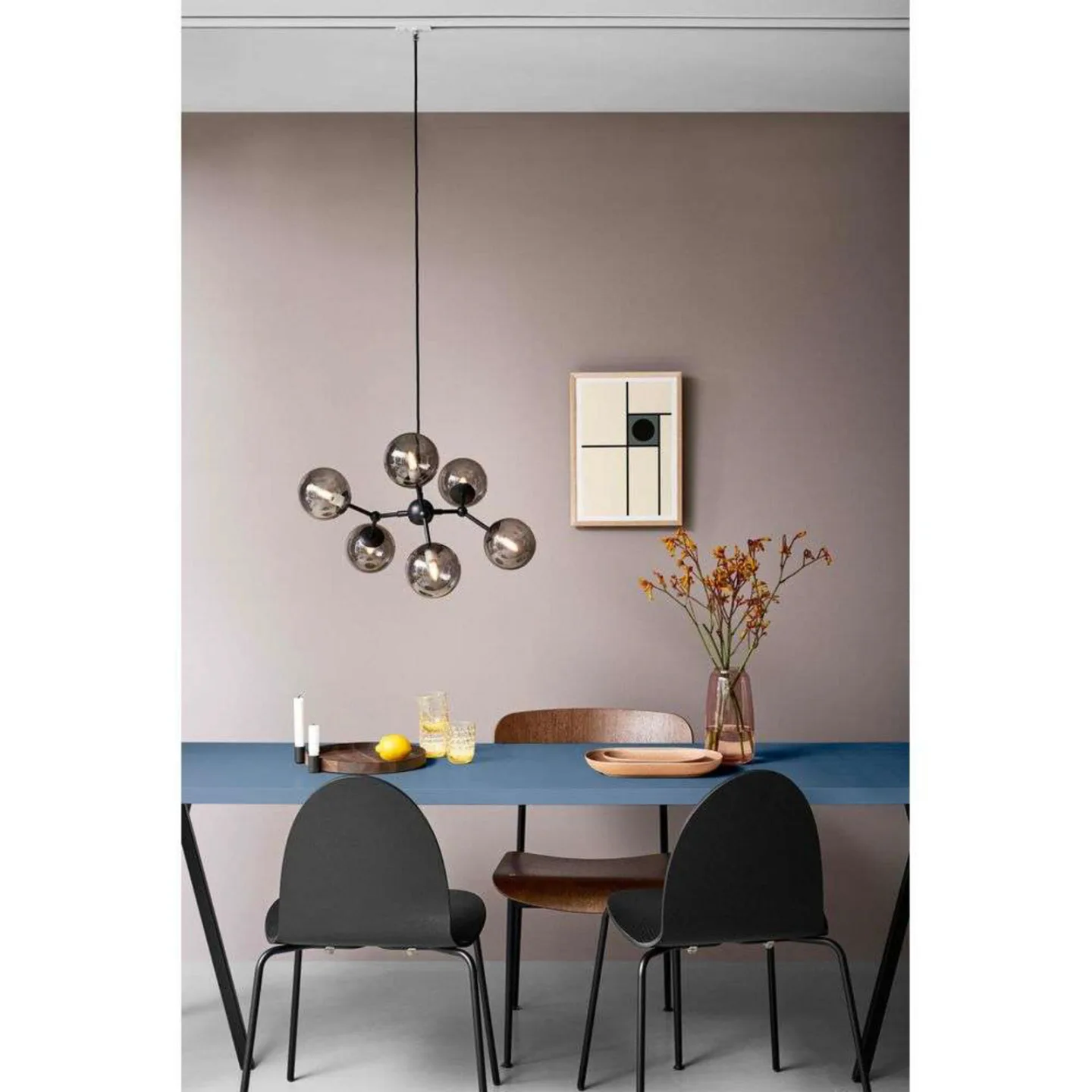 Atom Pendelleuchte Large Antique Brass - Halo Design - Esszimmer - Metall