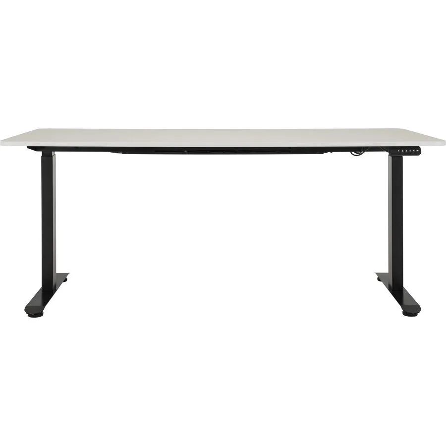 Schreibtisch Lario weiss/schwarz Spanplatte melaminbeschichtet Höhenverstellbar B 180 T 80 cm