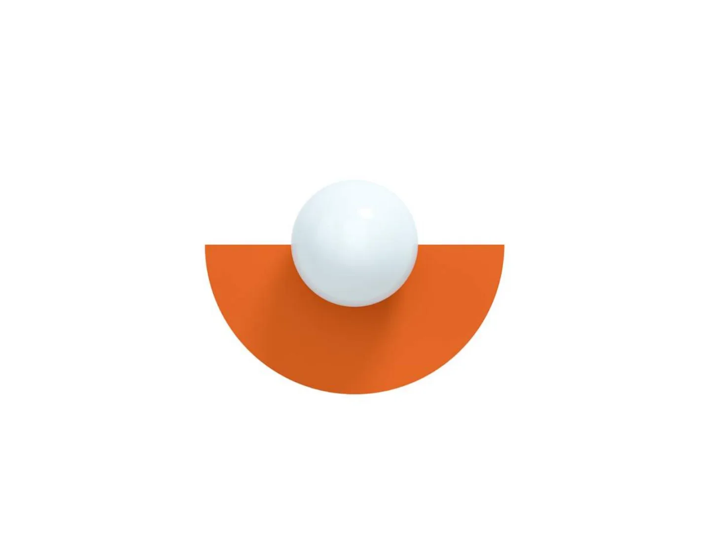 Candy Big Circle 180 S Wandleuchte, orange - Swedish Ninja - Wohnzimmer - Metall