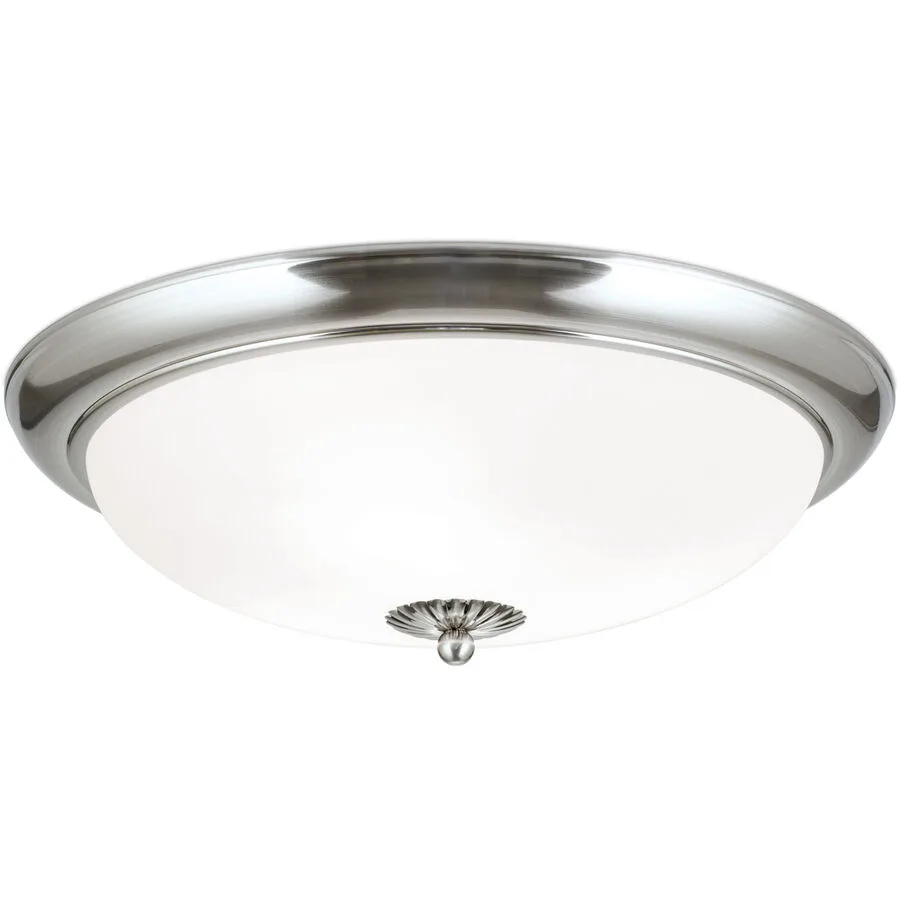 Briamond Deckenlampe Empire Grau Messing/Glas 47 cm 14 cm - Farbe: chrom