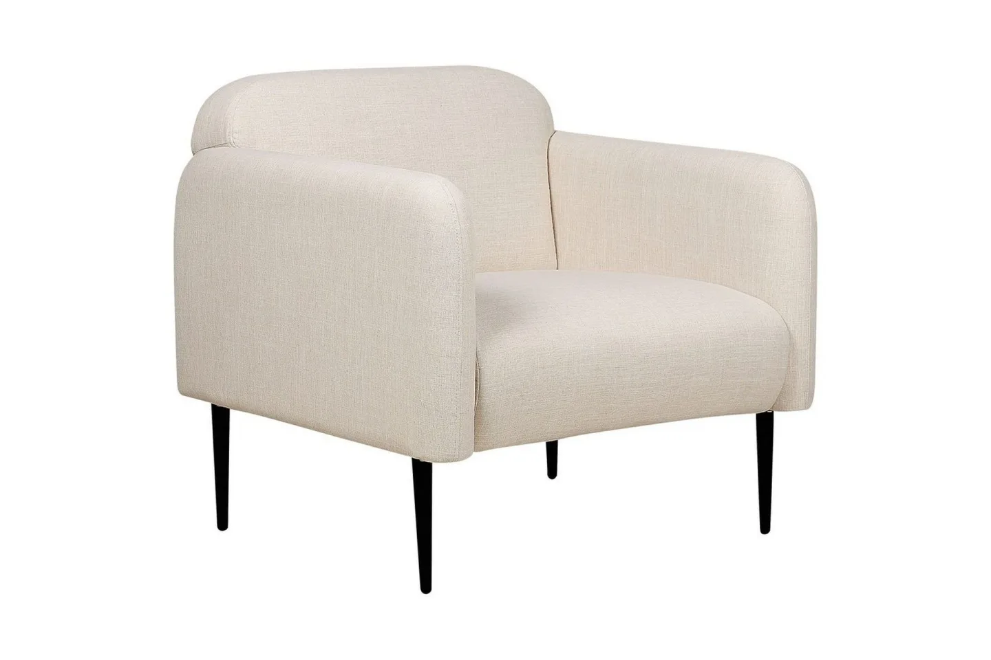 Fåtölj Stouby - Beige, svart