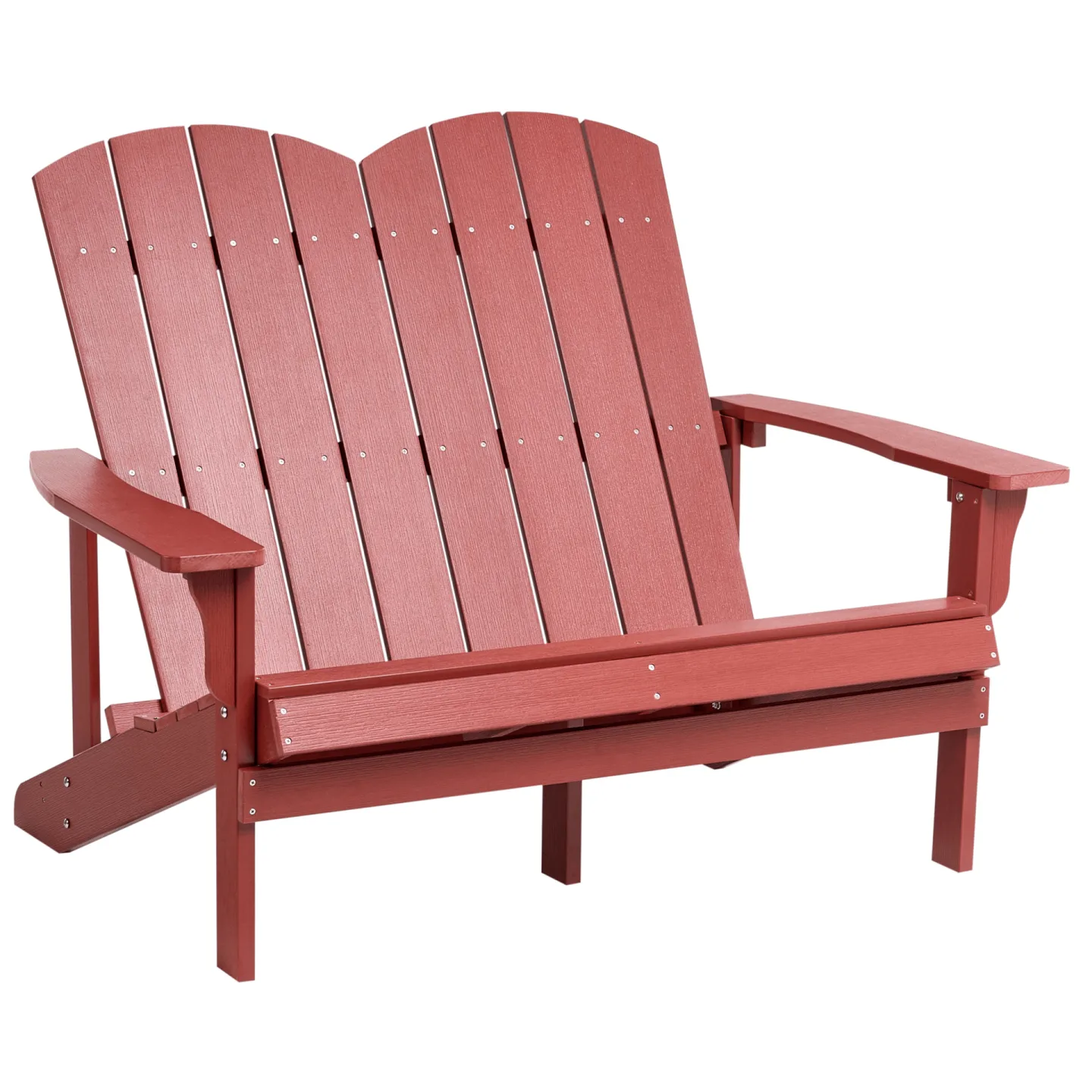 Trädgårdsbänk Adirondack 125 cm - Röd