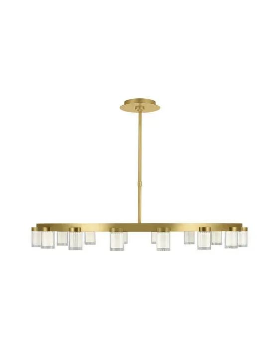 Esfera Large Chandelier Natural Brass