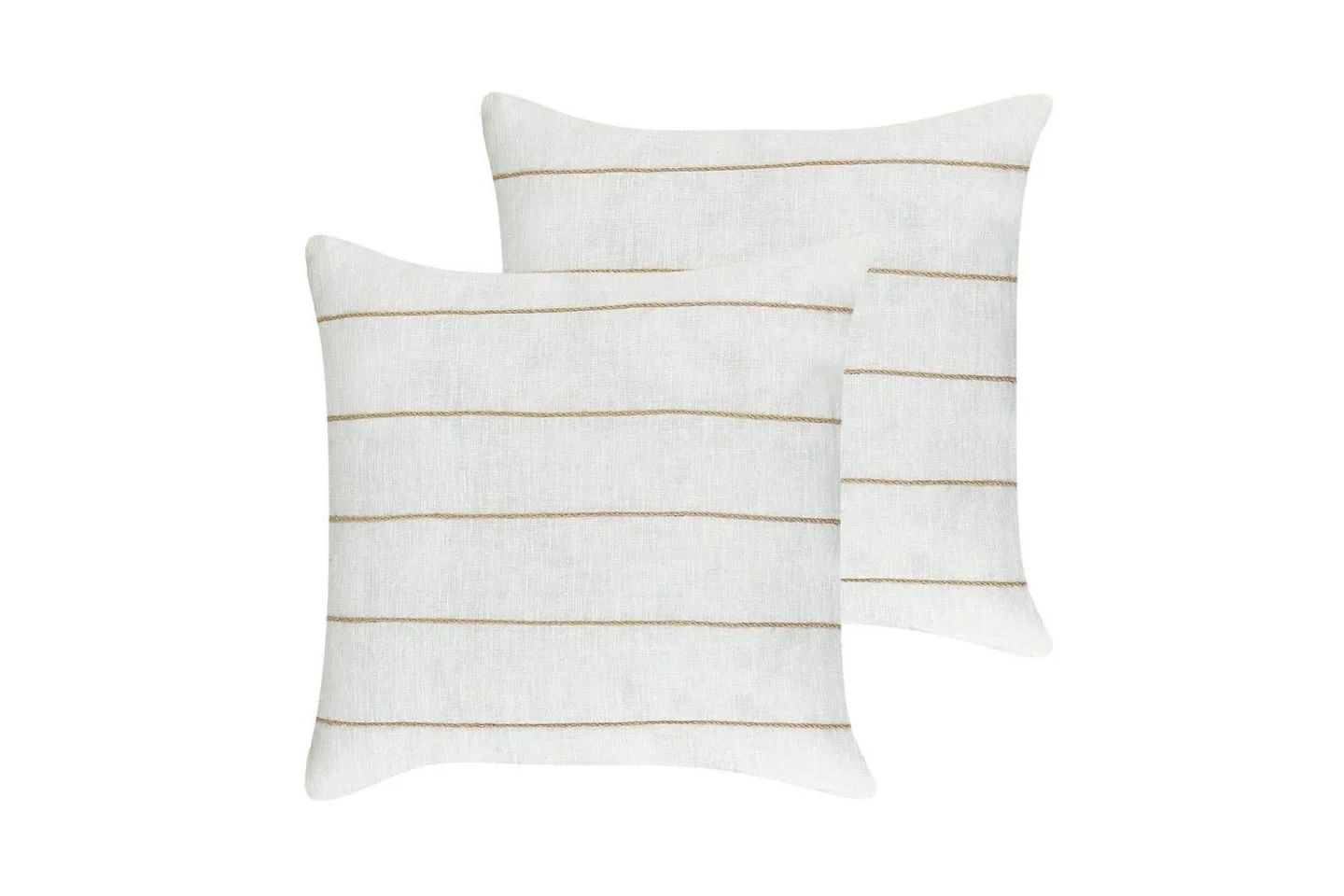 Prydnadskuddar Milas set om 2 Vit/Beige - Vit/Beige
