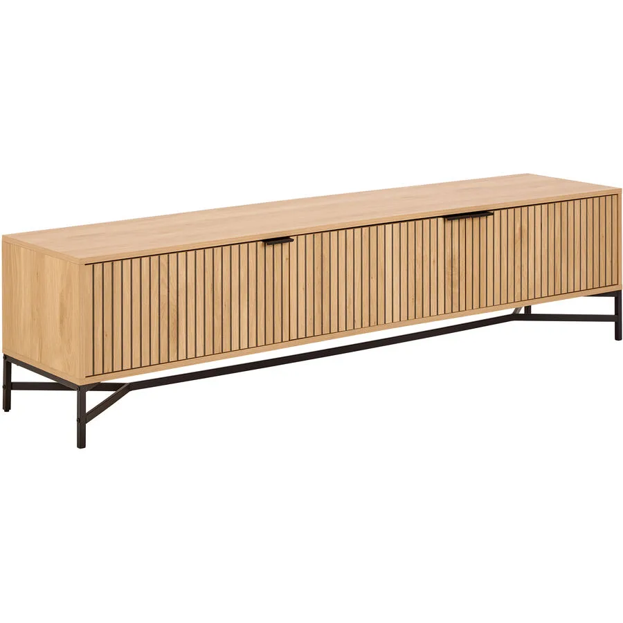 TV-Möbel Jaipur natur MDF B 176.4 cm 25 kg