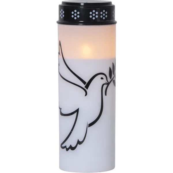 Star Trading - LED Gravljus Dove - Batteriljus - Vit