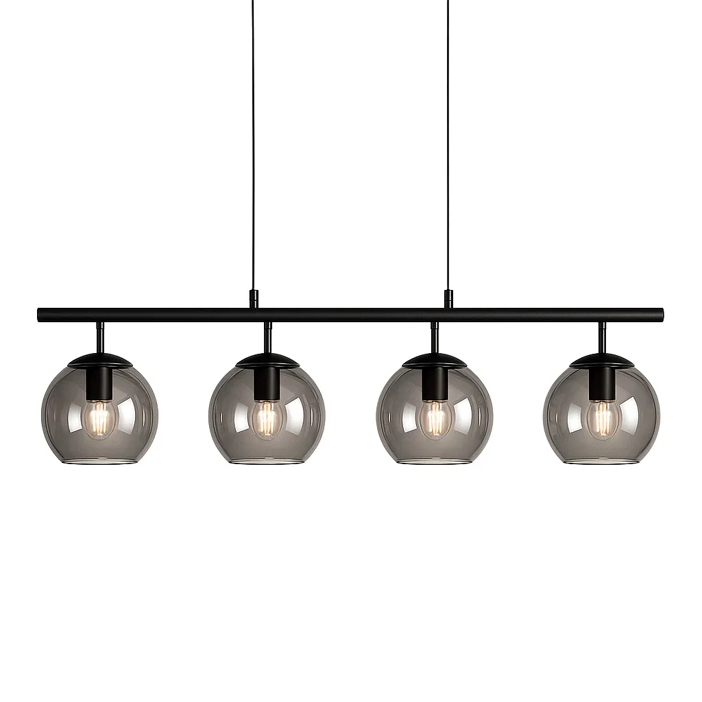 Nordic Lighting - Globi 4 78cm - Taklampa - Svart/Rökfärgad