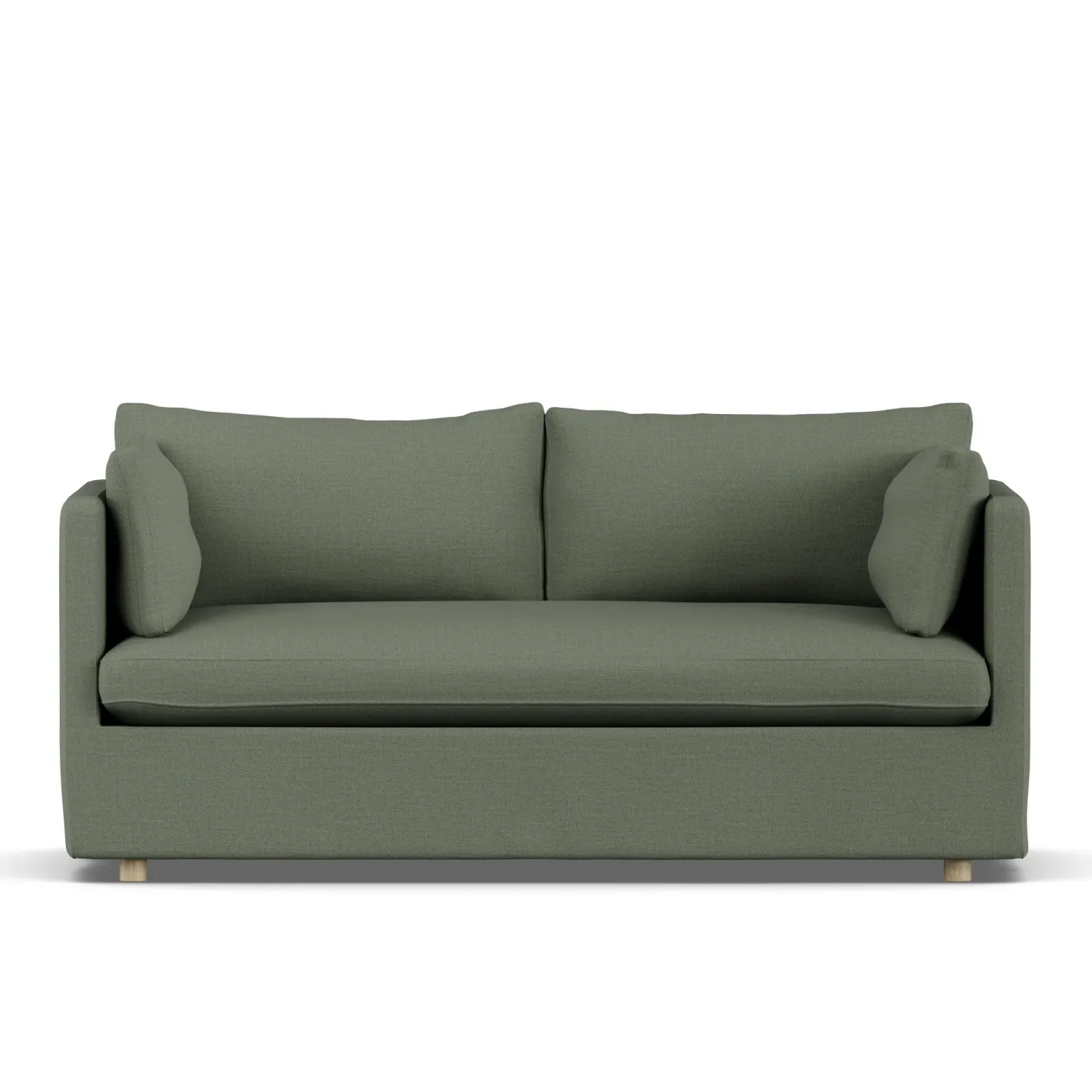 1898 Linnevik Sofa Same Forest 6677-Eiche weiß geölt, 2-sitzig, mit Volant