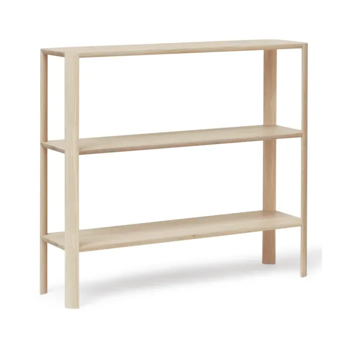 Form & Refine Leaf Regal 3 Ablagen 92x100 cm Weiße Eiche