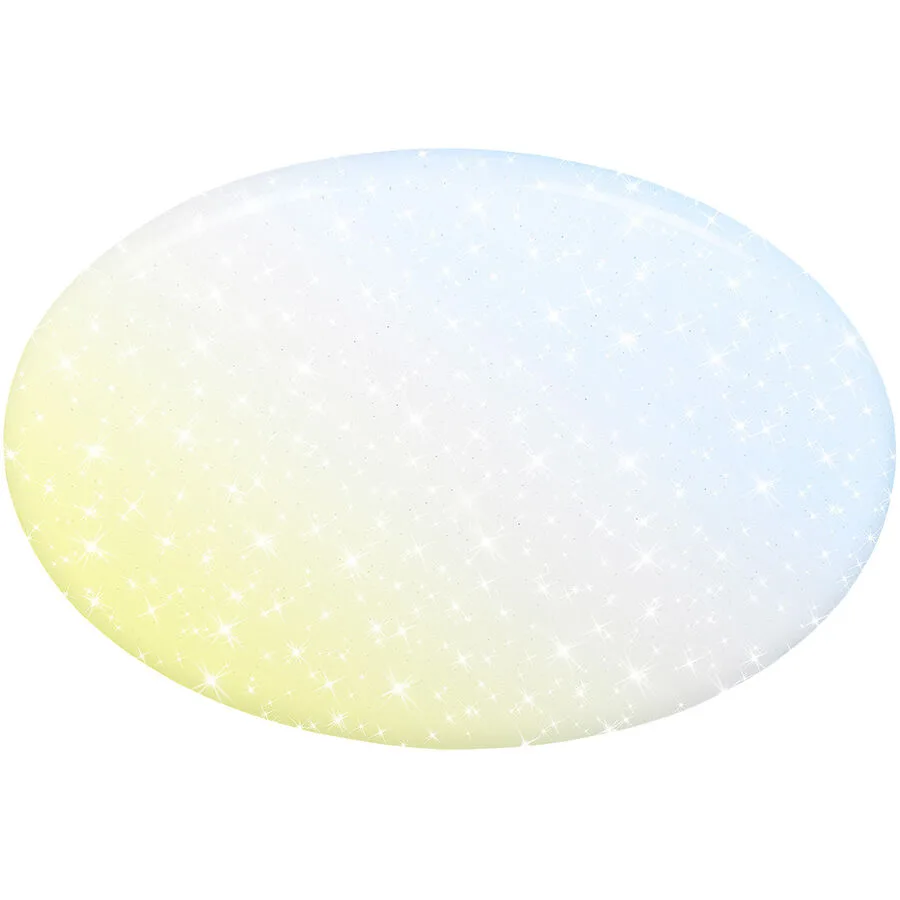 Deckenlampe Sannita Weiss Kunststoff/Metall 56 cm 8.5 cm - LED - Lichtfarbe: Extra warmweiss - Helles Neutralweiss - LED Energiesparlampen