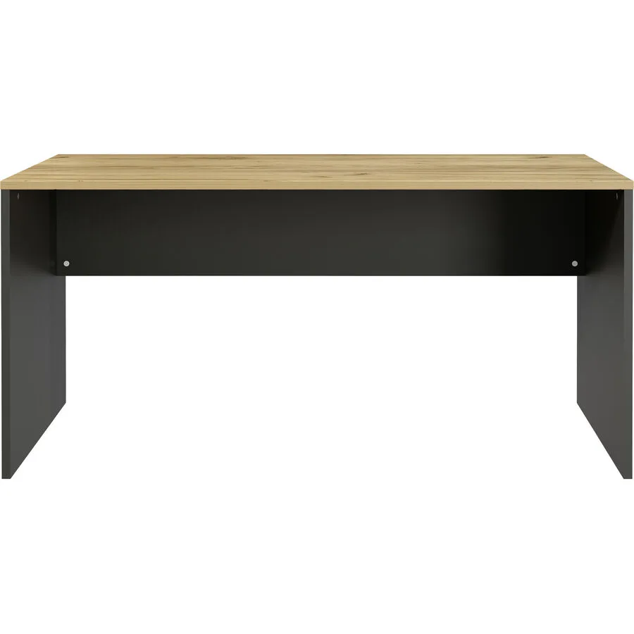 Schreibtisch Lissabon ll graphit, braun Holzwerkstoff B 158 T 79 cm