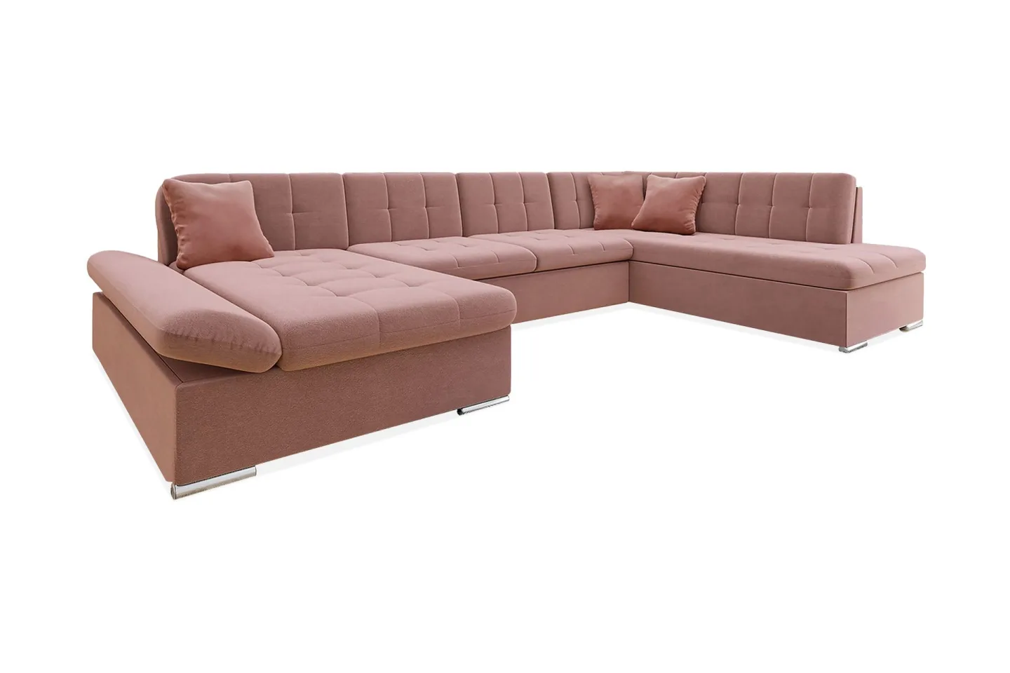 Zumar 4-sits Bäddsoffa Höger - Rosa