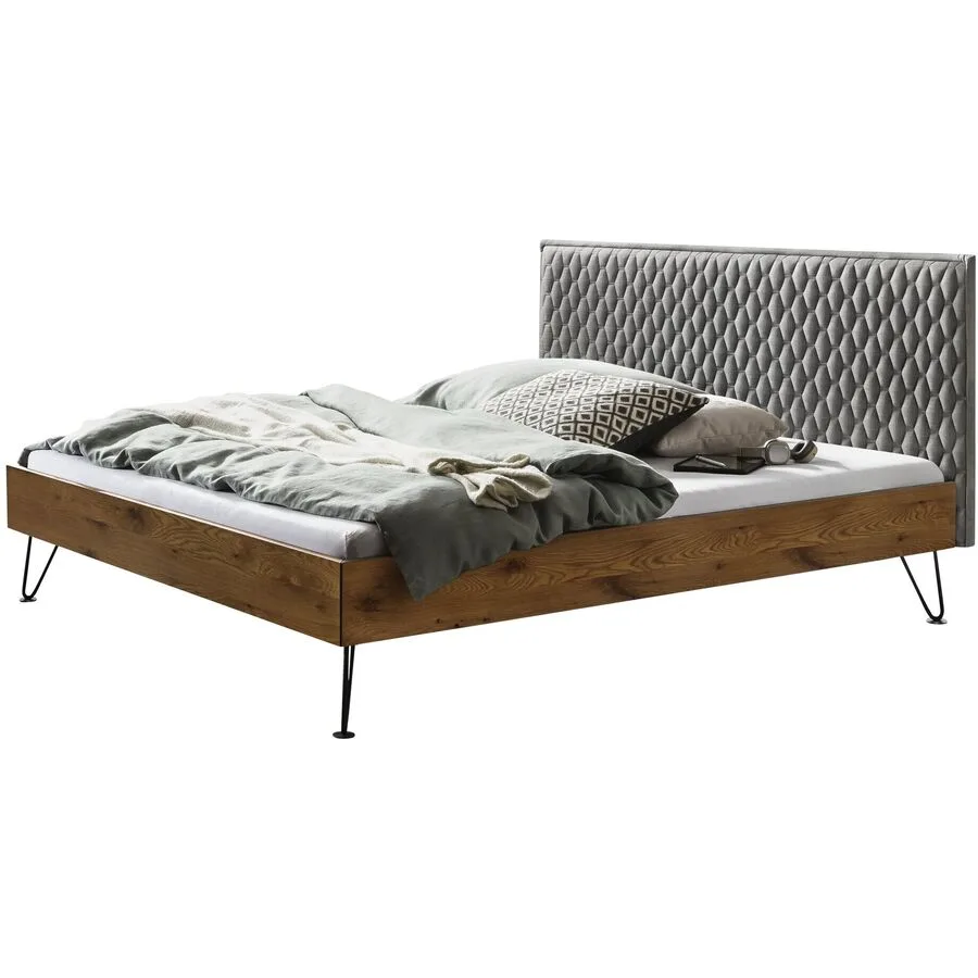 Hasena Bett Jarmo wildeiche Eiche Massivholz 140 x 200 cm