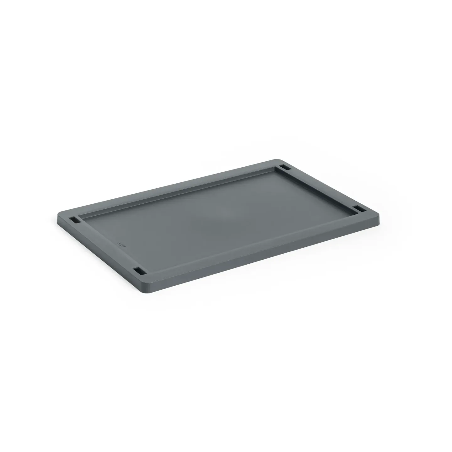 HAY Colour Crate lock plastic small Charcoal