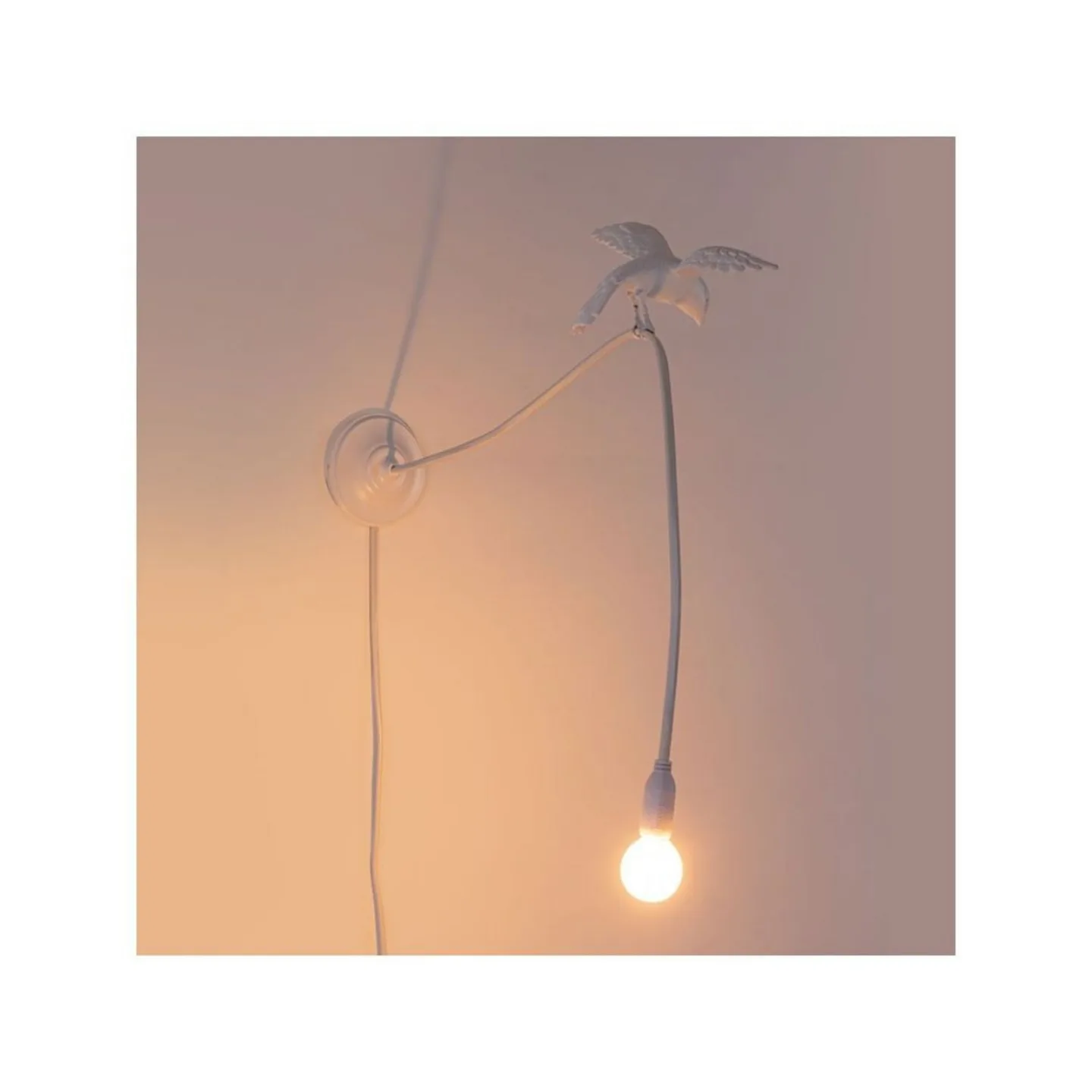 Sparrow Cruising Wandleuchte White - Seletti - Wohnzimmer - Kunststoff
