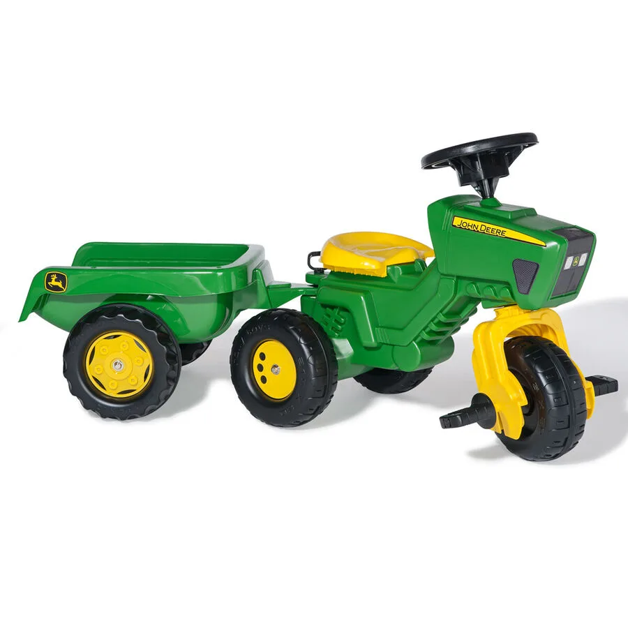 RollyTrac John Deere + Anhänger Rolly Toys Grün Kunststoff - Farbe: Grün/Gelb
