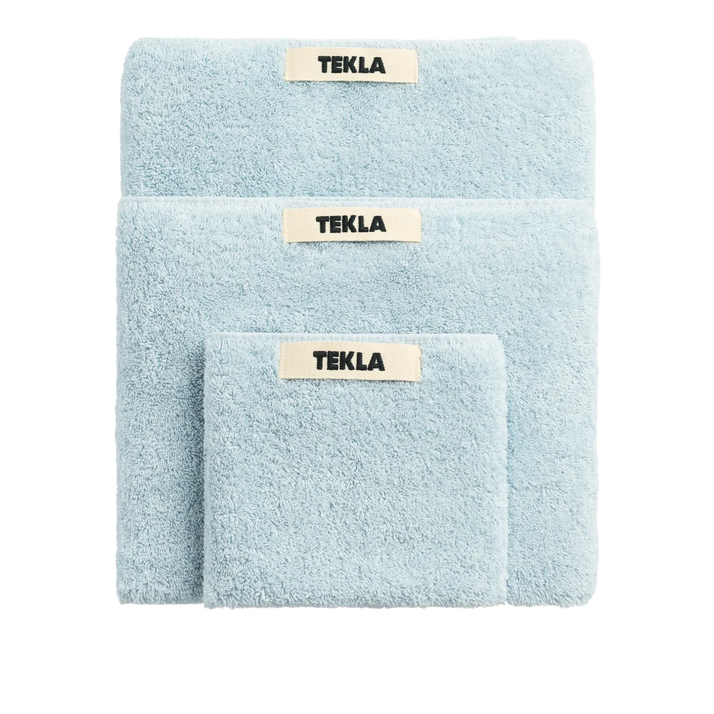 Tekla - Terry towel sky blue 50 x 90 cm - Handdukar och badlakan - Blå - Bomull