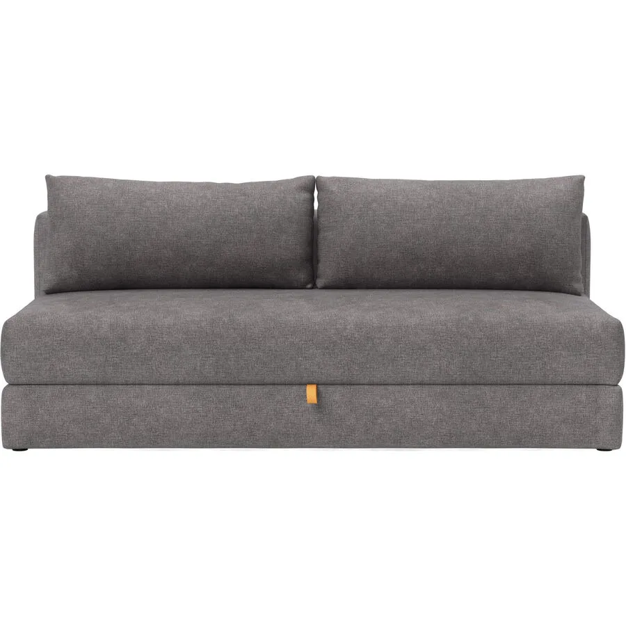 Bettsofa Odlav Grau Stoff 200 cm 105 cm Ausklappbar