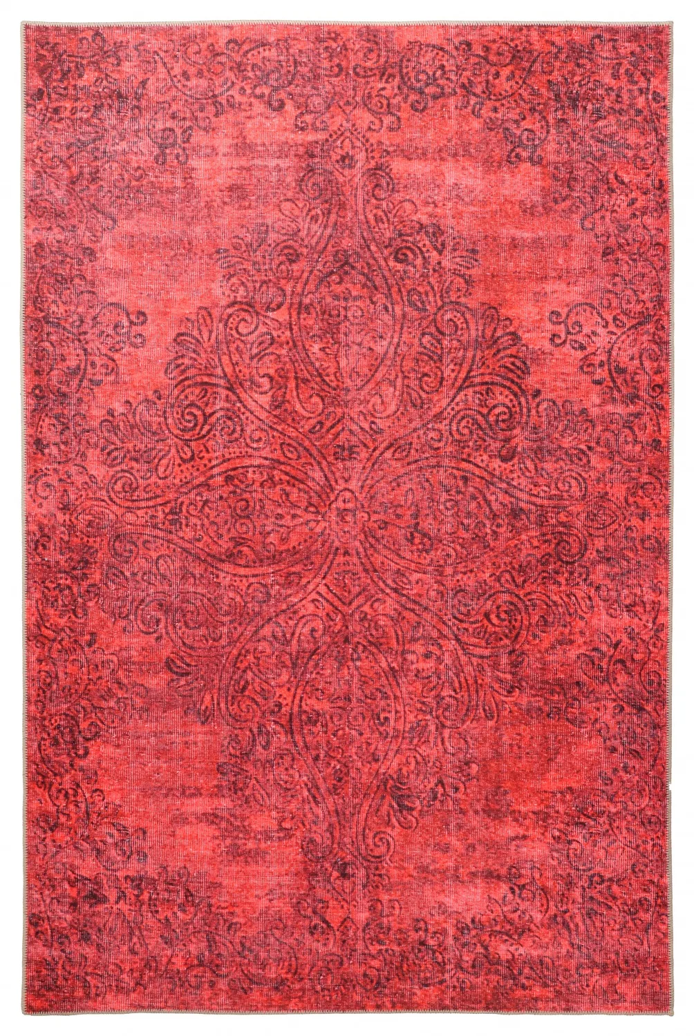 Flachgewebter Teppich - Valenza (rot) (Größe: 230 x 340 cm)