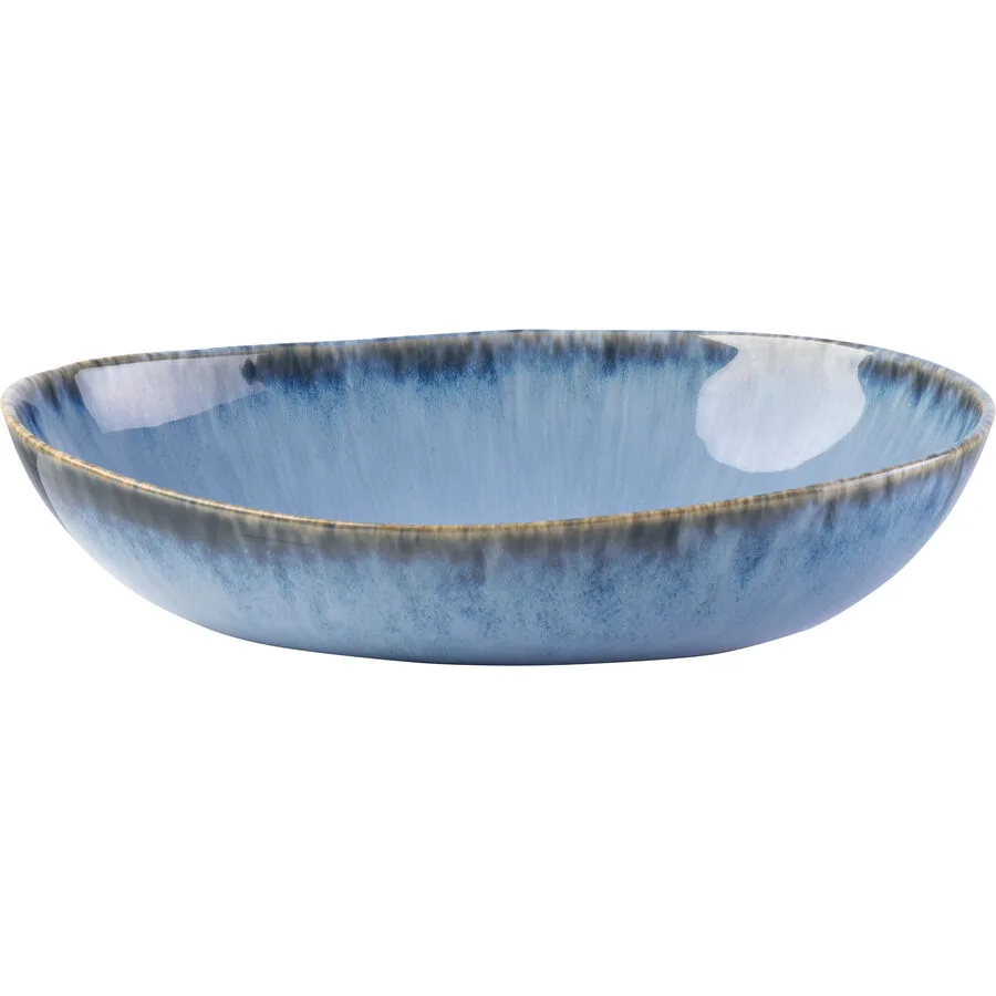 Gipfelstück Schüssel Wilde Schlucht Blau Keramik 26.5 cm