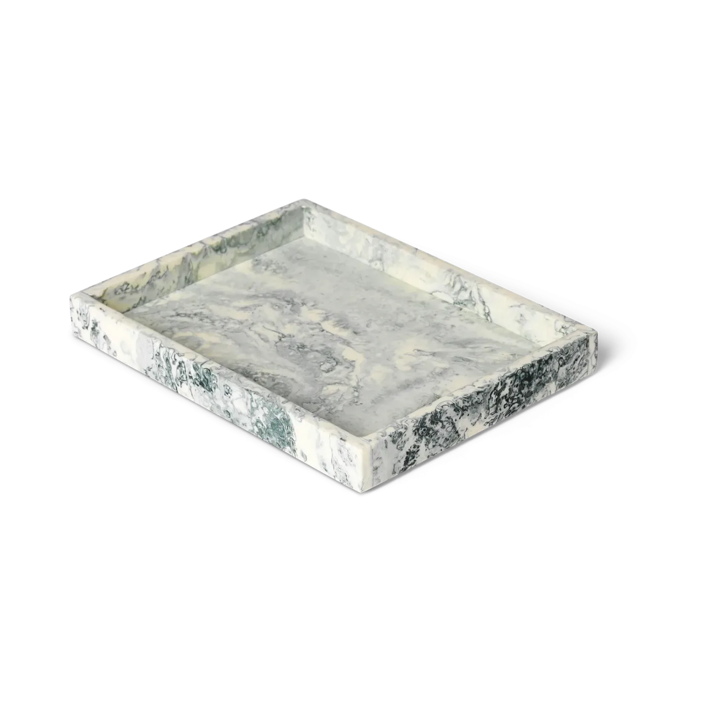 Ferm Living Mist Dekotablett 15x20 cm Emerald-off white