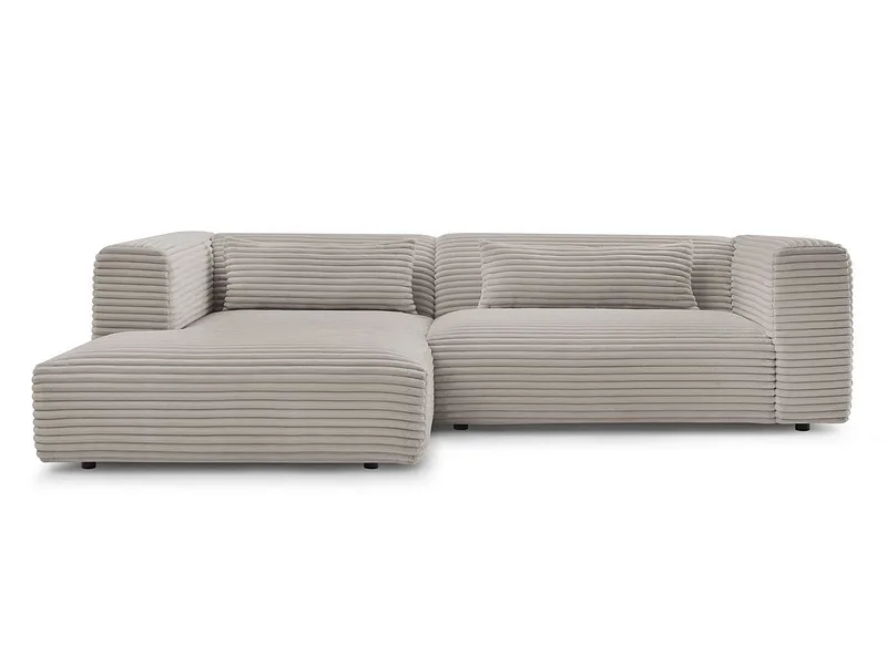 Ecksofa BOBOCHIC HARRY Cord-Stoff taupe