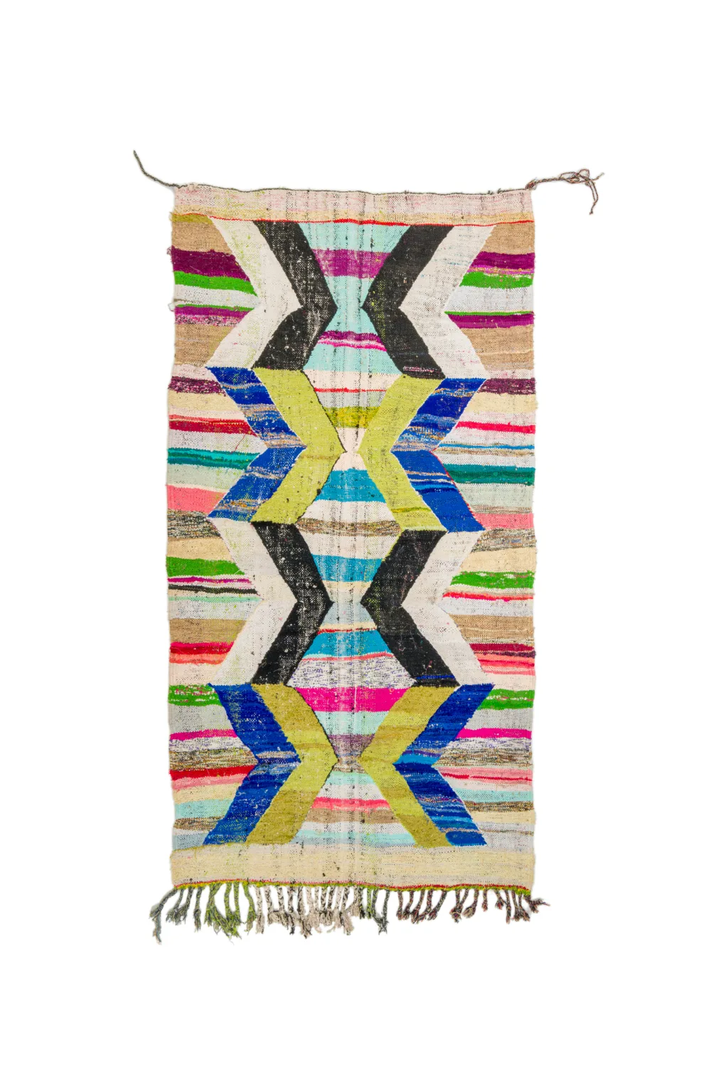 Marokkansk Boucherouite-teppe 135 x 250 cm (Størrelse: 135 x 250 cm)