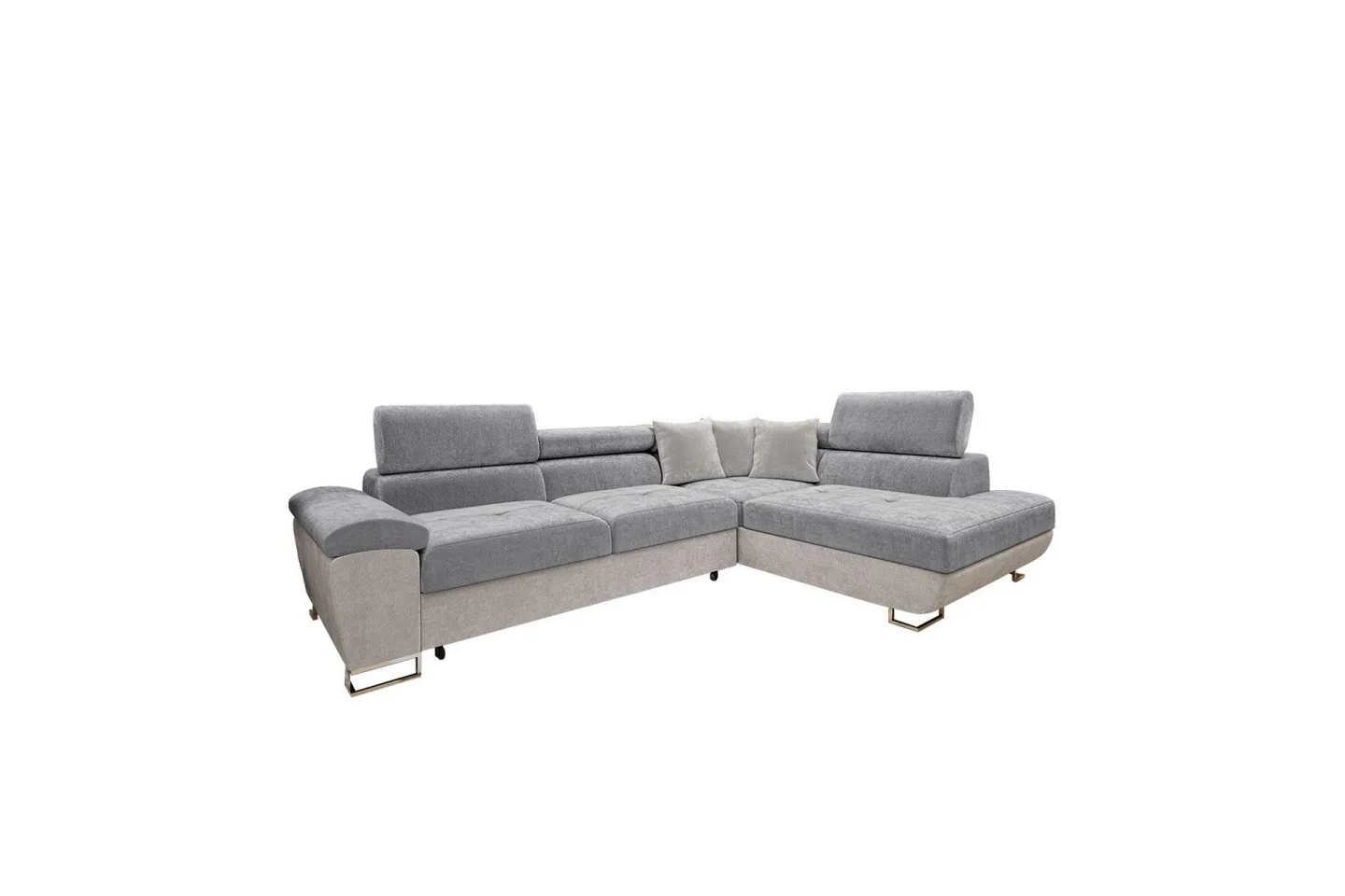 Reginia Soffa med Schäslong 3-sits - Ljusgrå/Grå