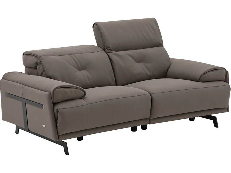 2er Sofa CAMPO DE FIORI SIENA Echtleder kaffeefarben