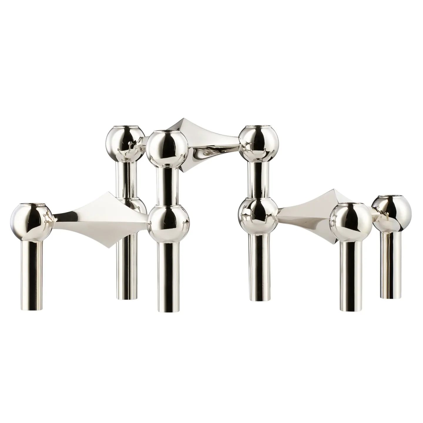 STOFF Nagel STOFF Nagel Kerzenhalter 3er-Pack Chrom
