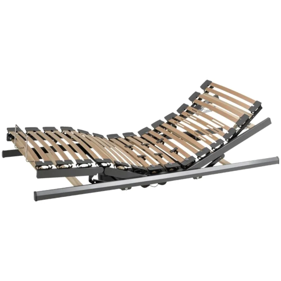 Einlegerahmen mit Motor topSwiss deluxe flexomat 2M Dekor Anthrazit Holzwerkstoff 120 x 200 cm Manuell - Schweizer Möbelhersteller