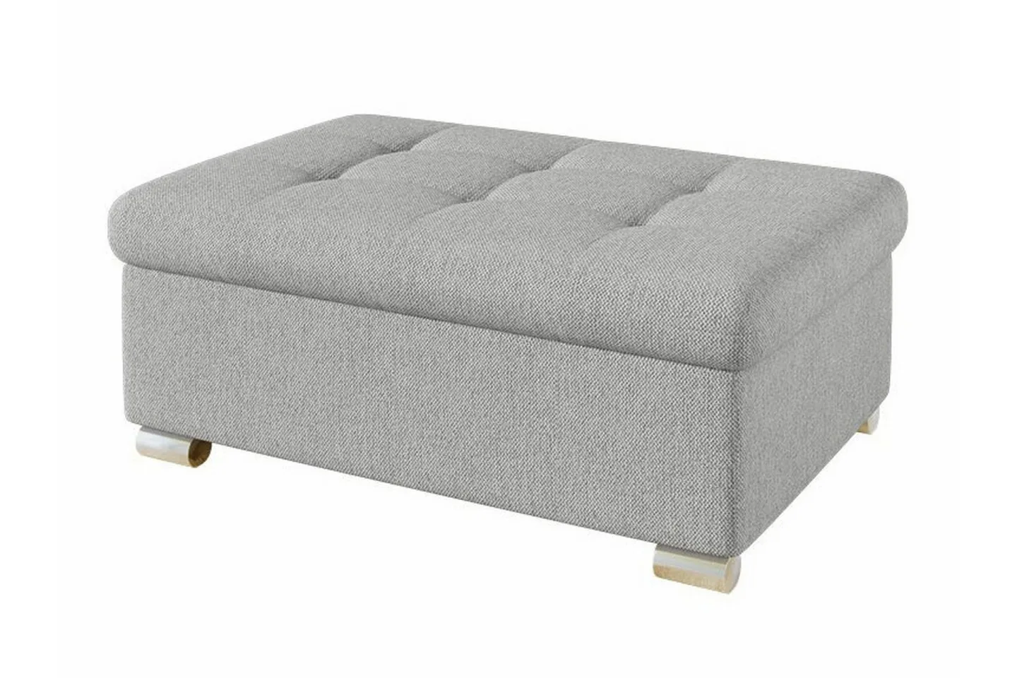 Trefor Fotpall 70 cm Ljusgrå -