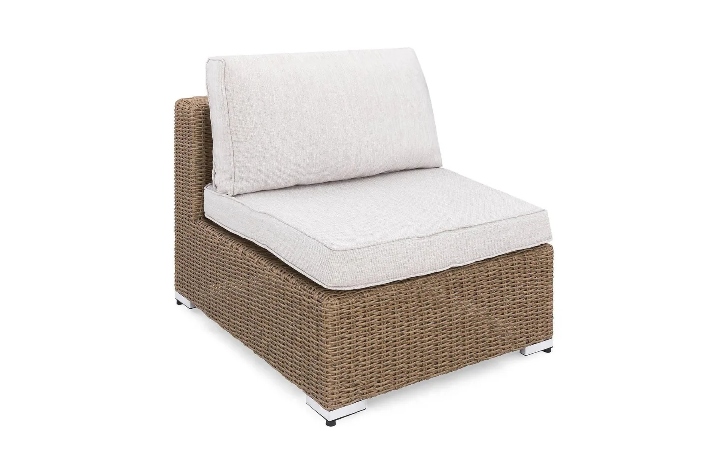 Marcus Mittmodul utomhus med Dyna i Konstrotting - Natur Beige / Vita dynor