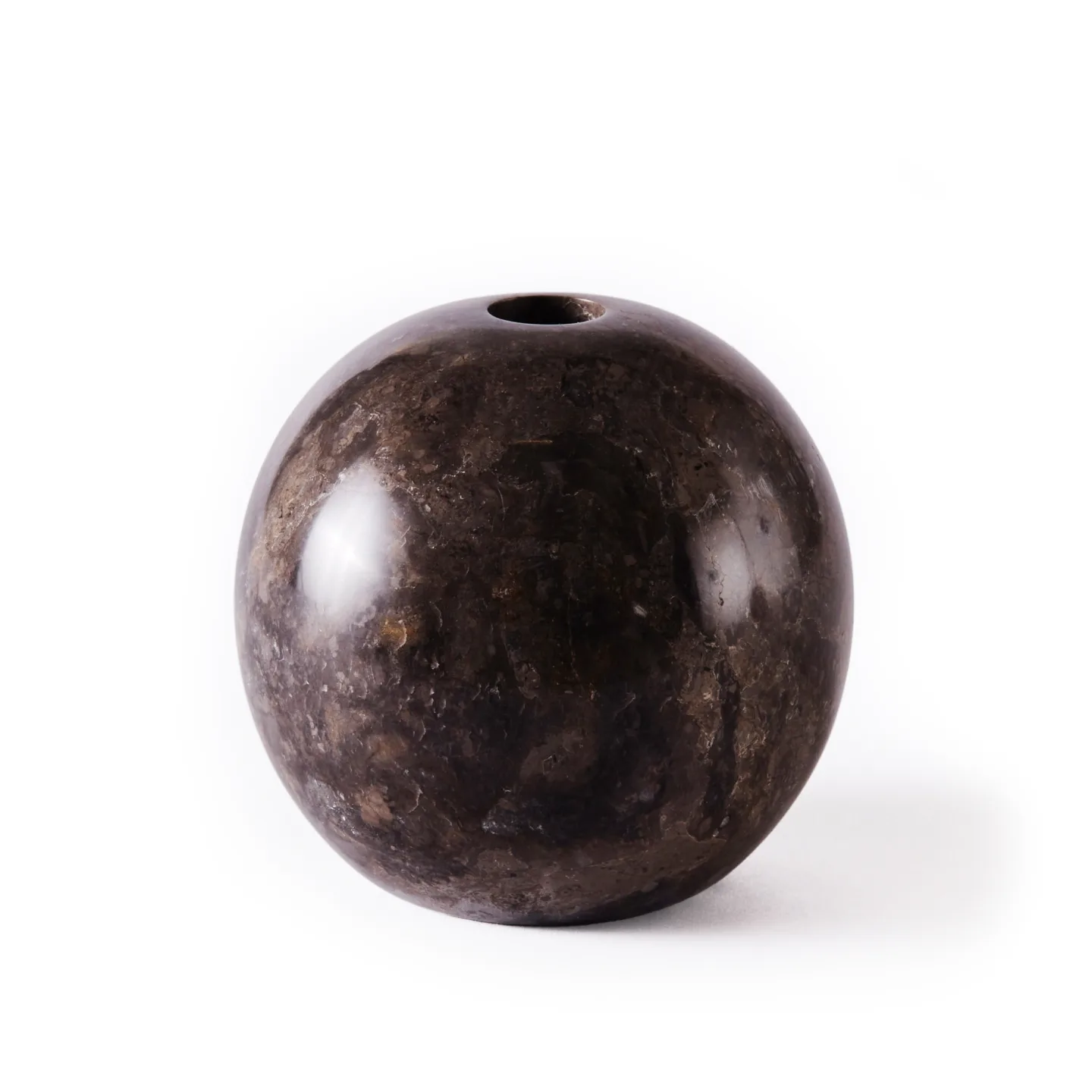 Dusty Deco - Sphere Candle Holder Large Grey - Ljusstakar - Edin & Lina Kjellvertz - Grå